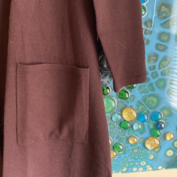 Cassis Wool Long Cardigan- Eileen Fisher - Picture 7 of 8